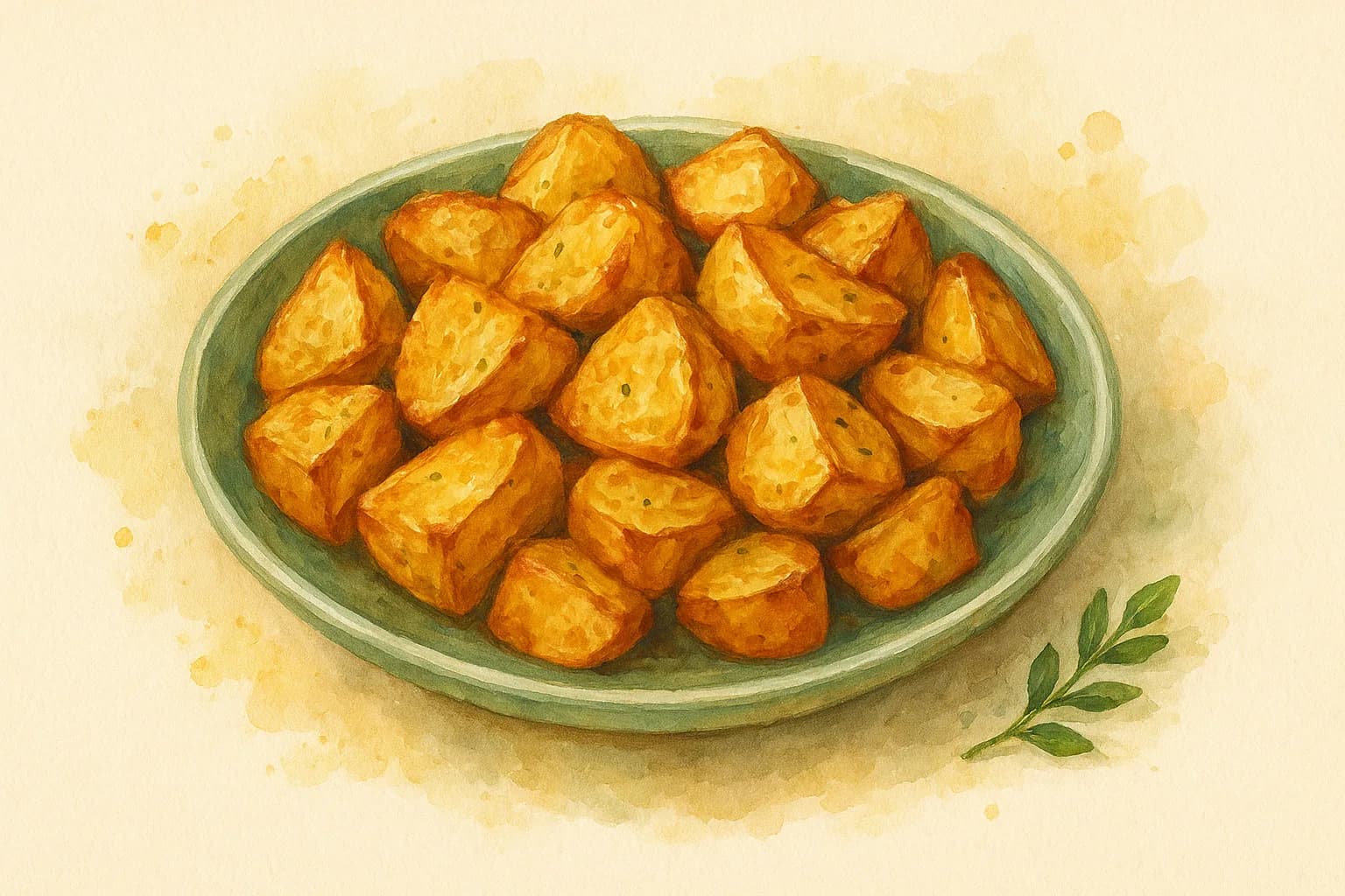 Airfryer Roast Potatoes — illustration