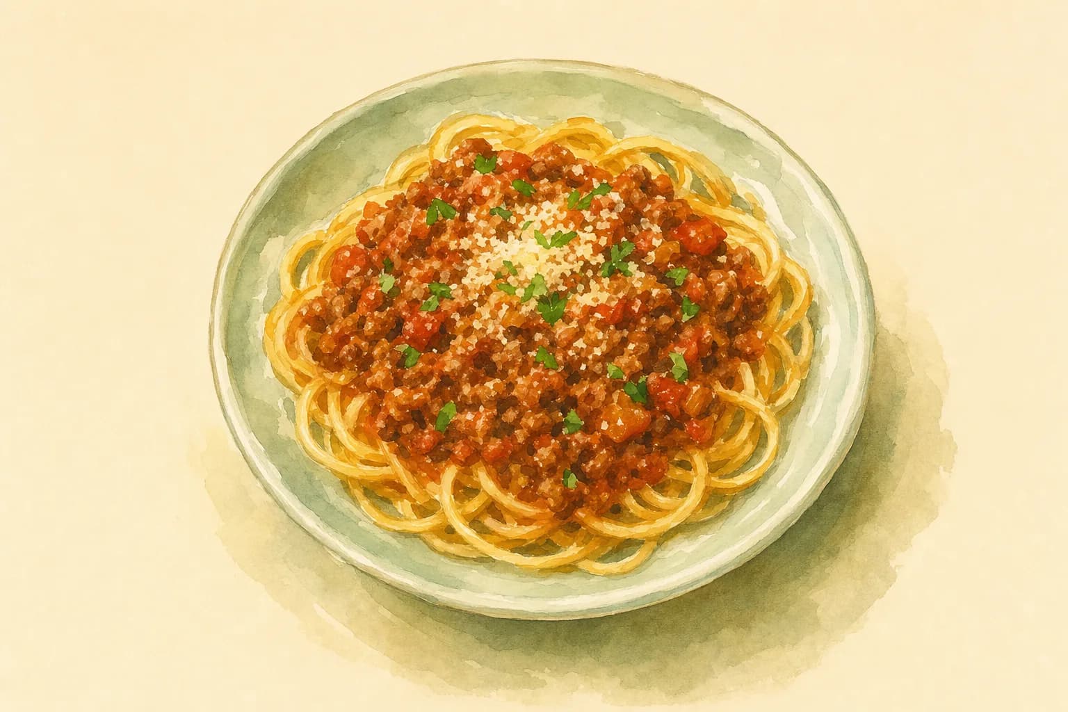 Budget Family Bolognese — illustration