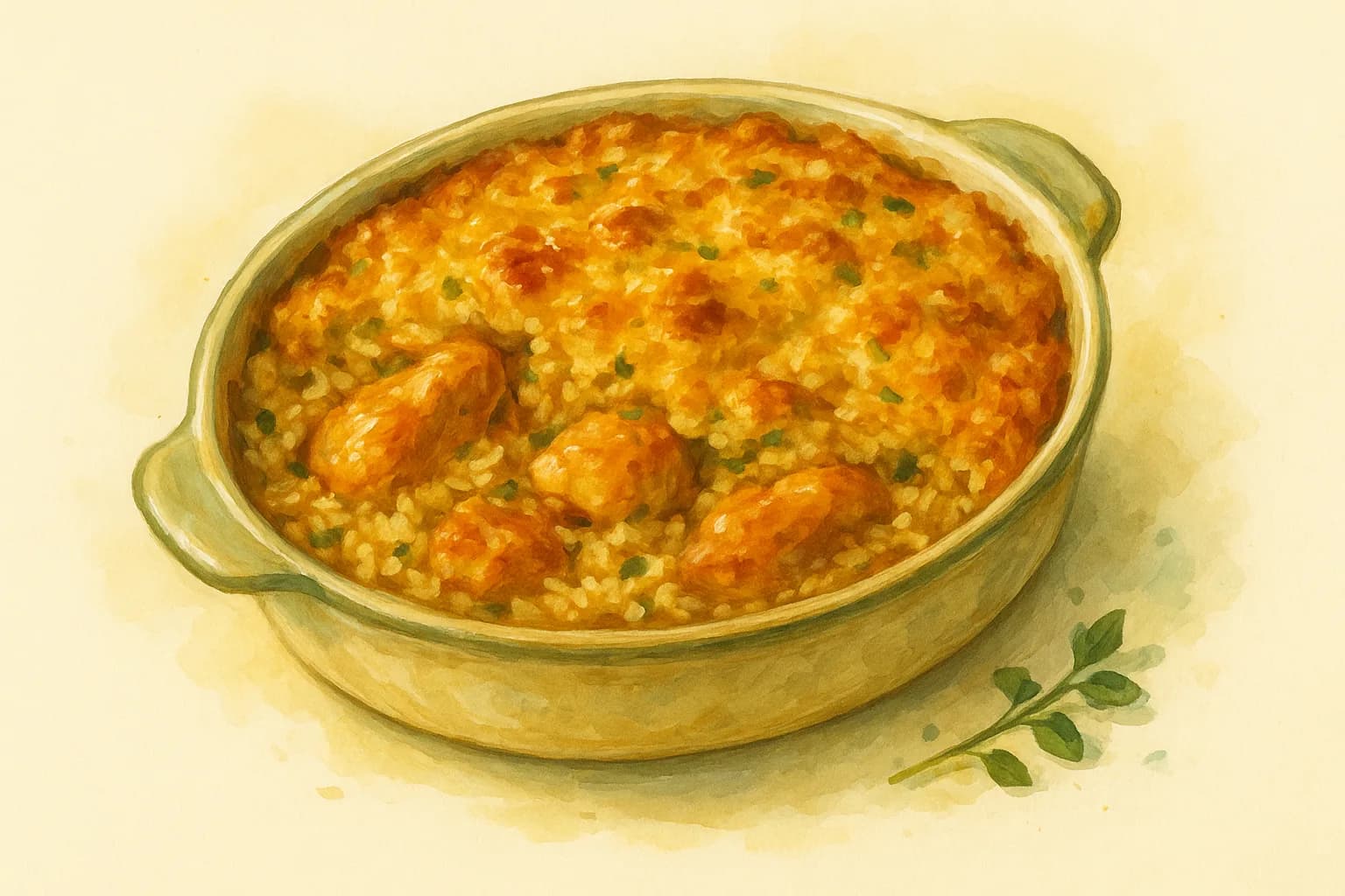 Chicken and Rice Casserole — illustration