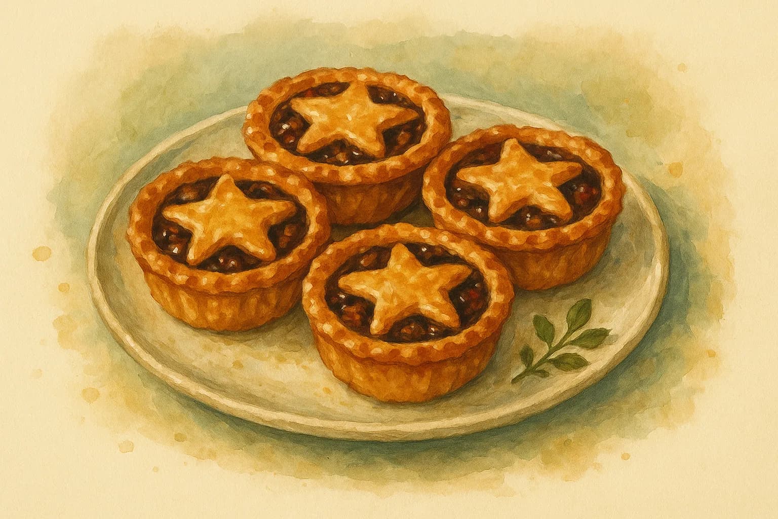 Christmas Mince Pies — illustration
