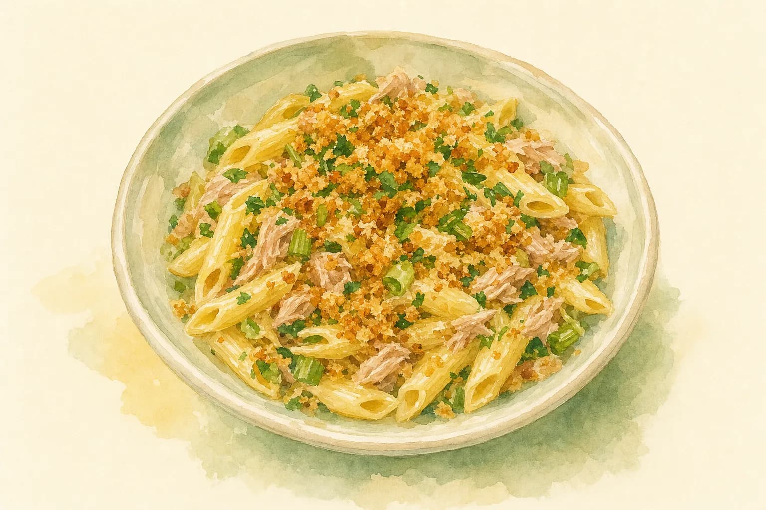 Easy Tuna Pasta Crunch — illustration