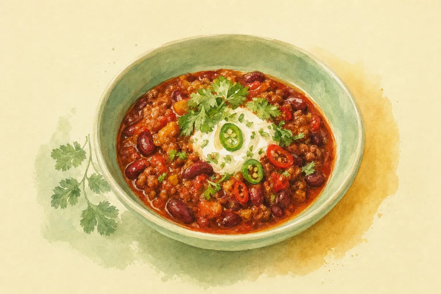 Lawrence's Mega Chilli Con Carne — illustration