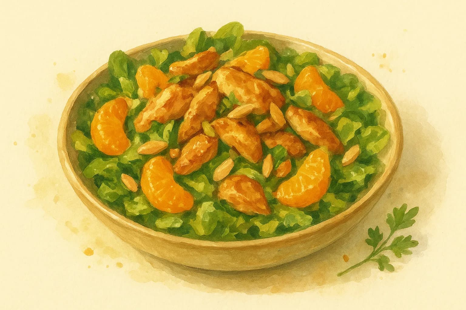 Mandarin Chicken Salad — illustration