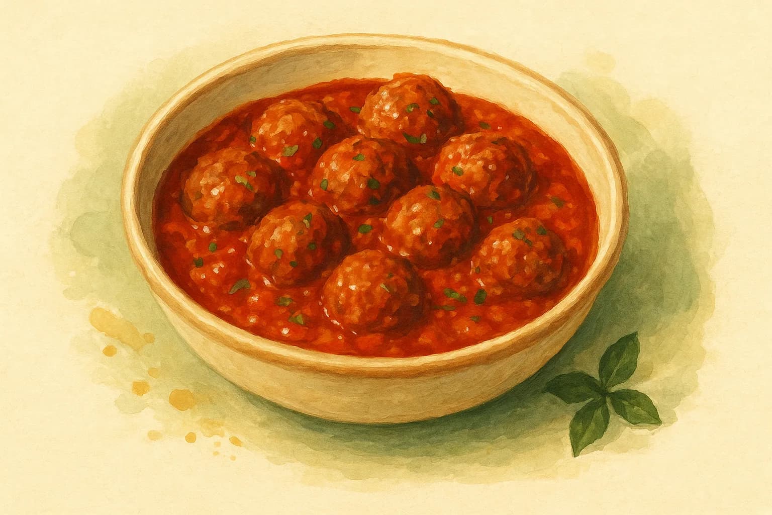 Meatball Marinara — illustration