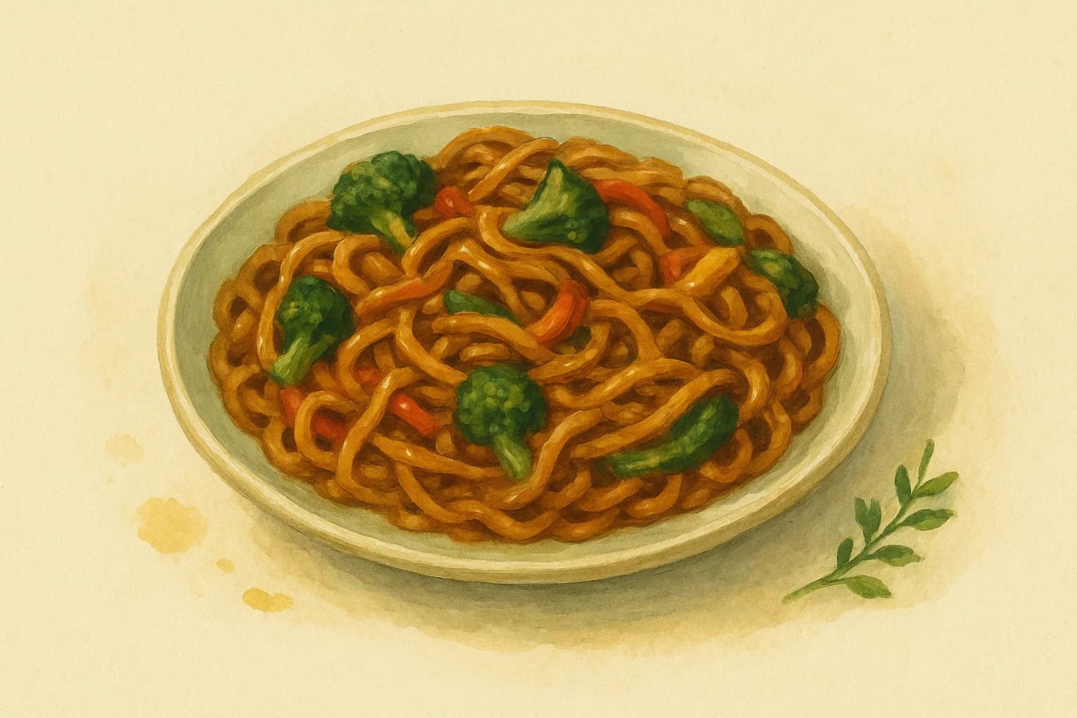 Peanut Butter Stir Fry — illustration