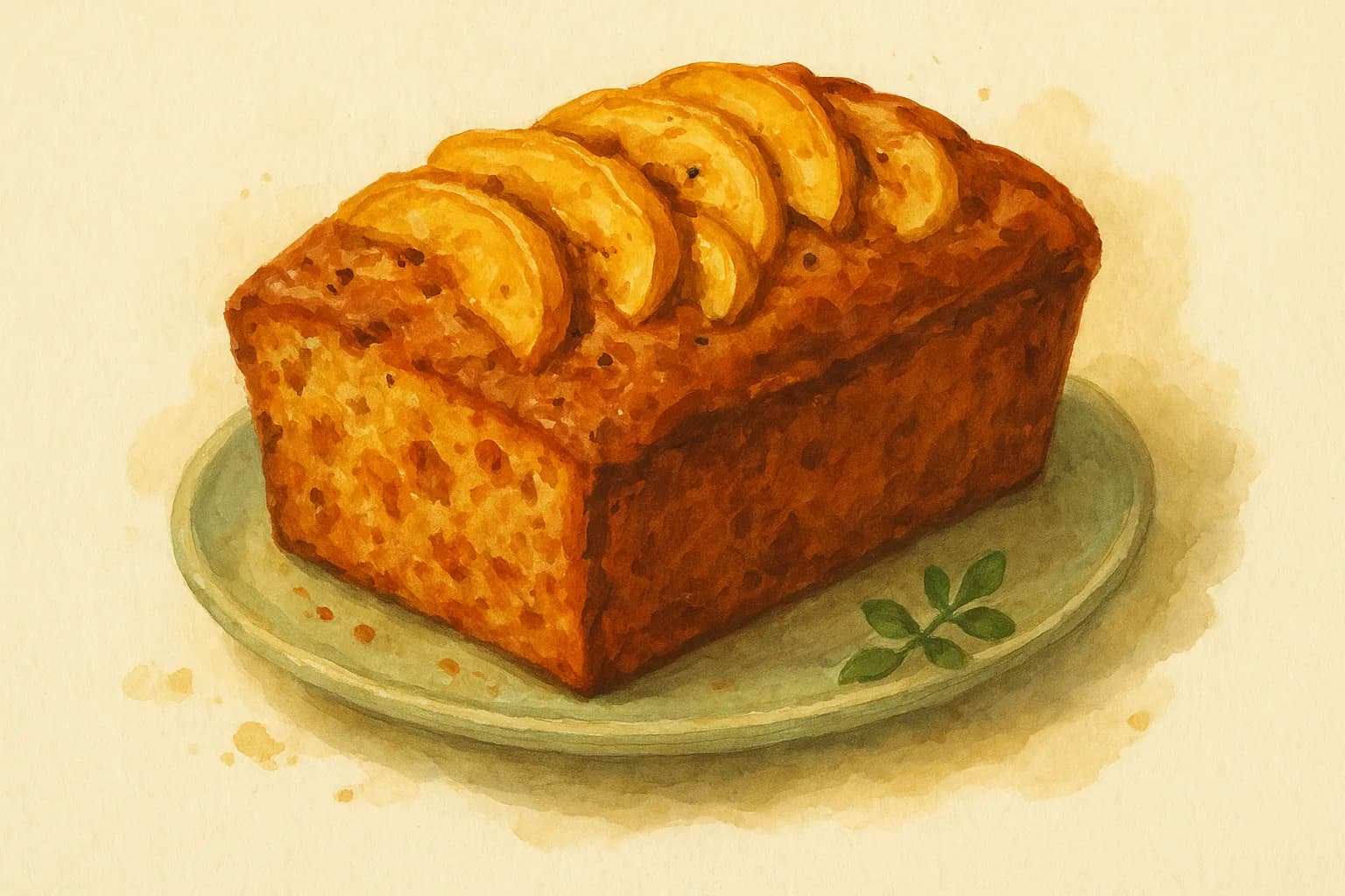 Quince and Cinnamon Loaf — illustration