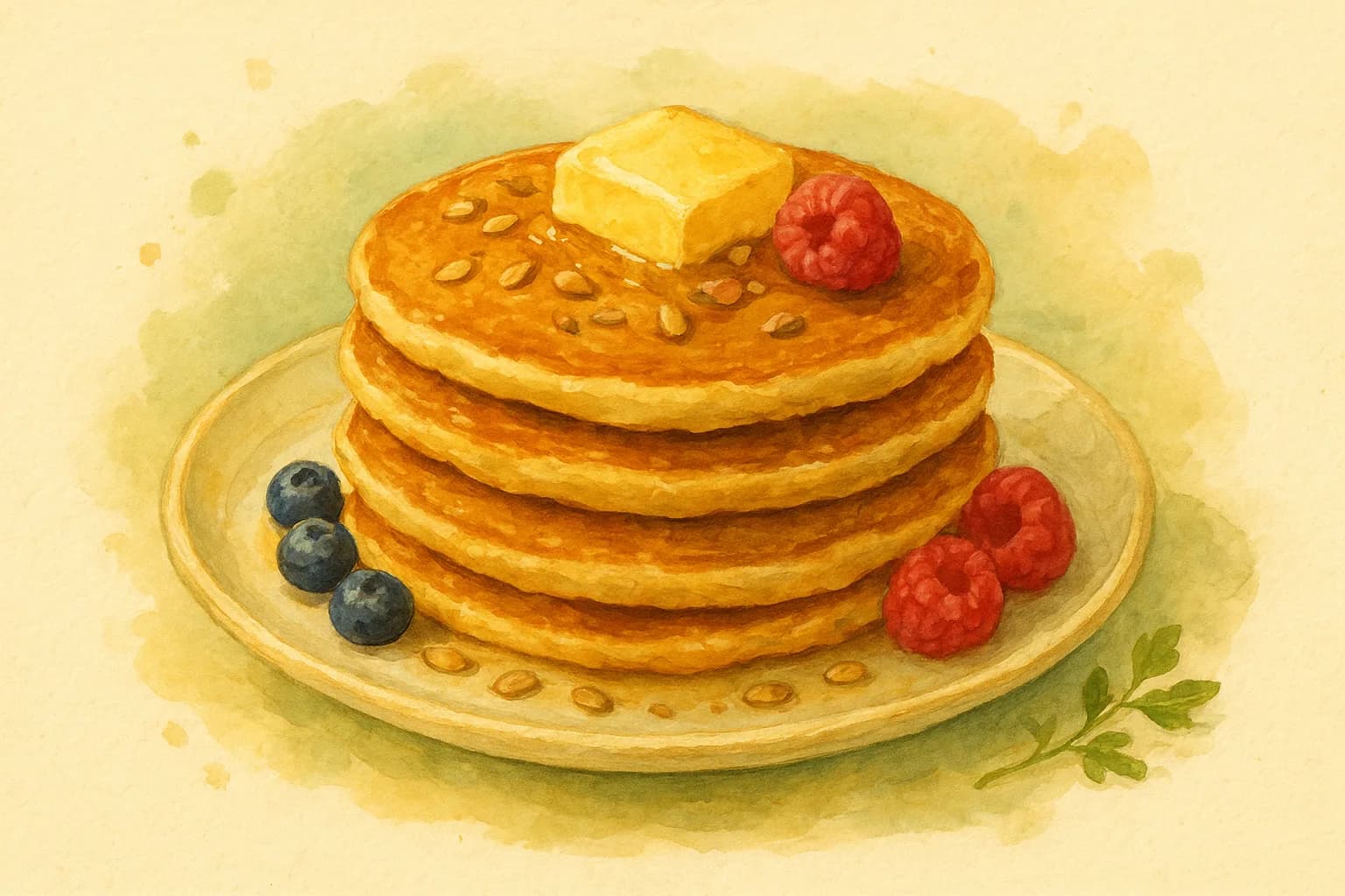 Superfood Pancakes — illustration