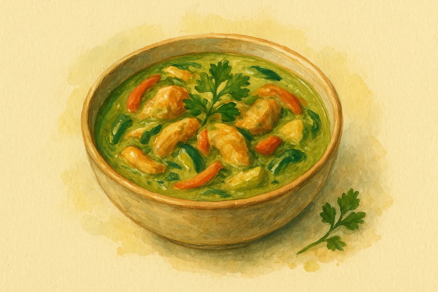 Thai Green Curry — illustration